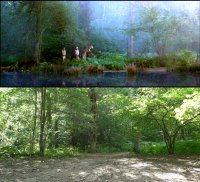 Comparison showing the original movie frame. Note: the location is miles from the nearest water!