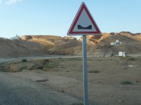 The approach to the canyon is now completely tarmacced. Sidi Bouhlel on the left, Sidi Ben Abbes on the right.