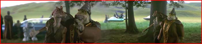 Boss Nass confers a new role upon Binks
