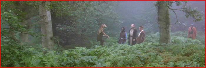 Jar Jar rejoins Panaka and the Jedi